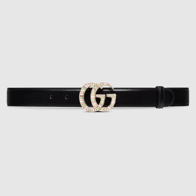 GG Marmont belt with crystal buckle - Image 1